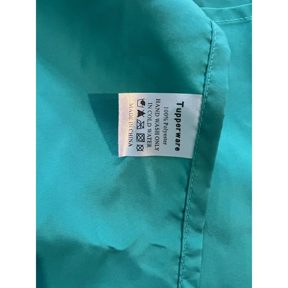 Tupperware Black Embroidered Logo Apron Teal‎ / Aqua Blue